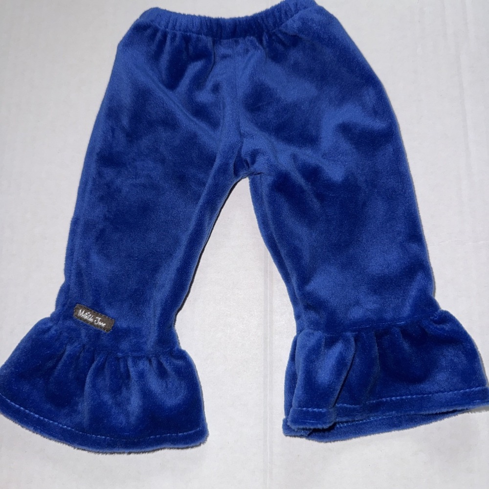 Matilda Jane 18" Doll Blue Velvet Ruffle Pants
